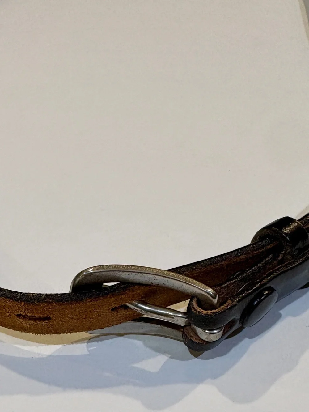Classic Men's Leather Belt in Black